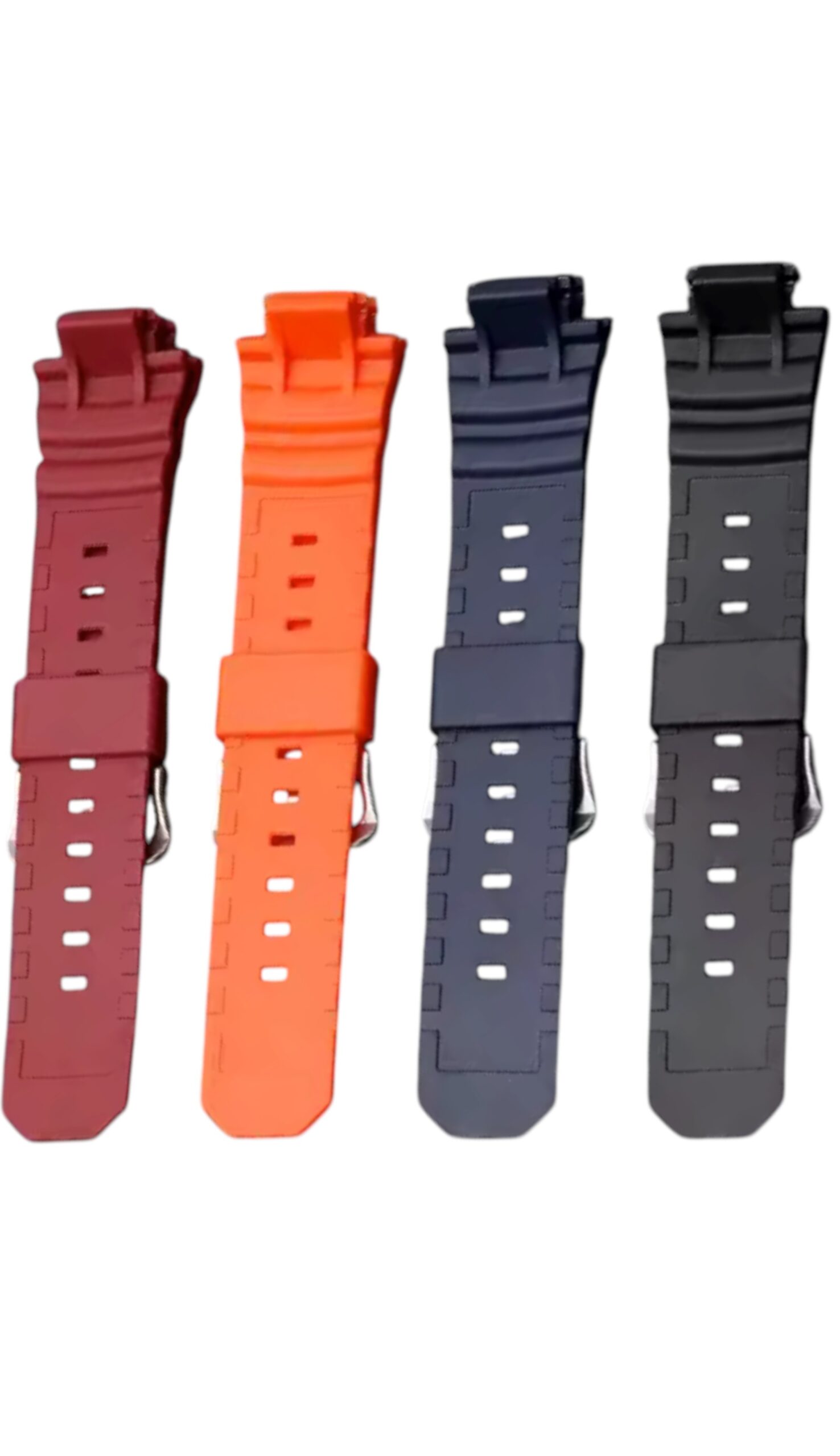 Ремінець для годинника Casio AW-590/591 STime 8 (Каучук) Чорний - Зображення 5