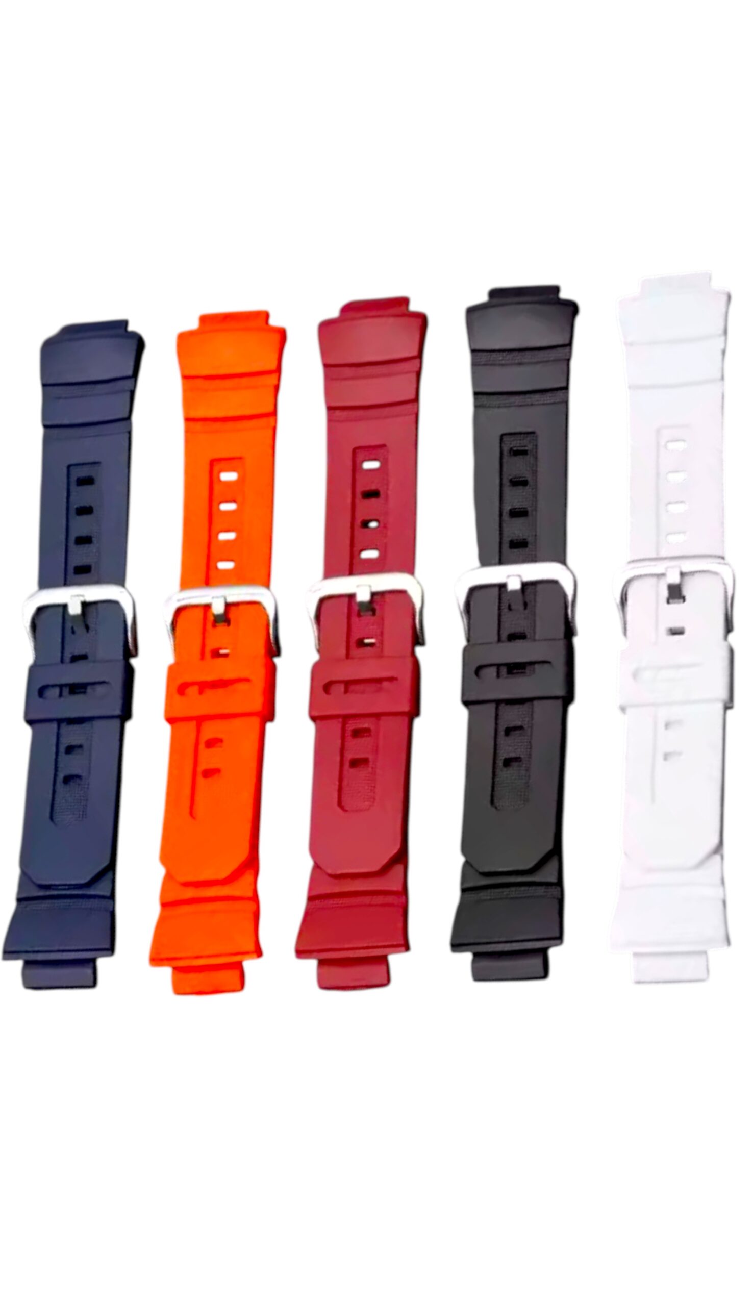 Ремінець для годинника Casio AW-590/591 STime 8 (Каучук) Чорний - Зображення 4